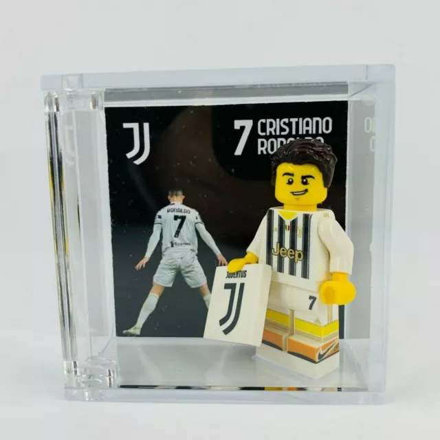 DISPLAY CORNICE LEGO Calciatori Cristiano Ronaldo Juventus CR7 2020 2021  EUR 14,90 - PicClick IT