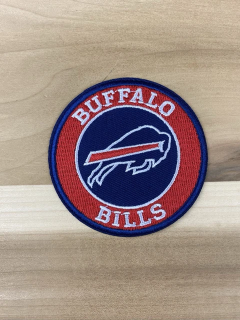 Buffalo Bills 3.5 Iron On Embroidered Patch ~Free Shipping
