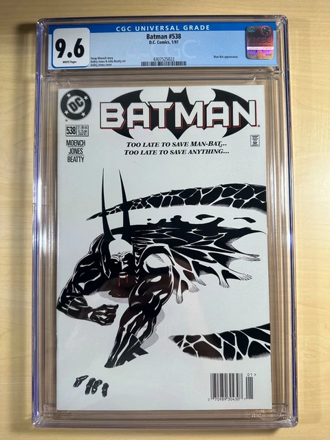 Cgc 9.6 Batman #538 .. Scarce Newsstand Edition .. Kelley Jones Cover & Art ..