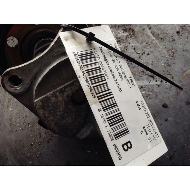 Galet Tendeur Pour Toyota Corolla 5P (01/02-09/04) 2.0 Tdi D-4D (66Kw) Ber. 2002