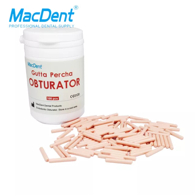 MacDent 100PCS Dental Gutta Percha Bar for Obturation Endo System Endodontic Gun