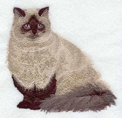 Embroidered Fleece Jacket - Himalayan Cat C7910 Sizes S - XXL