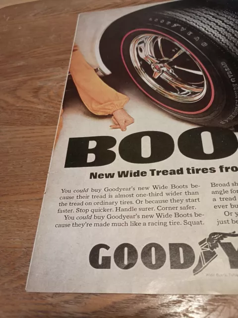1967 Good Year Boots Wide Tread Tires Magnetic Ad 2