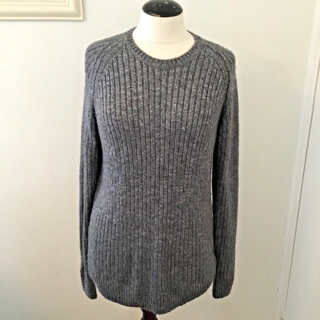 Maglione A Maglia Da Uomo Francese Connessione Grigio Taglia M