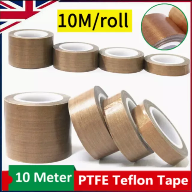 Teflon Tape High Temperature Resistant Self Adhesive PTFE Tape Vacuum Sealer ✅