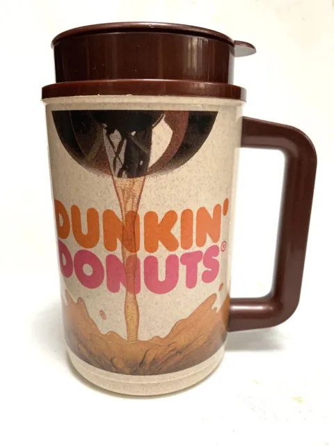 Vintage Dunkin Donuts Travel Mug Lid Plastic Thermo Hot Cold Whirley Large 20oz