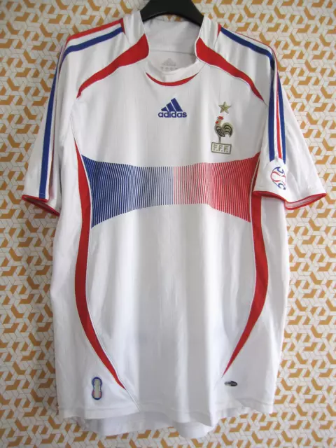 Maillot Equipe de France Mondial 2006 Henry #12 Adidas Home jersey Vintage - M