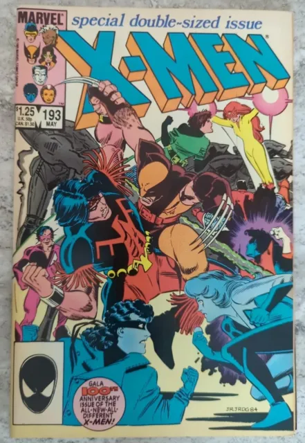 Uncanny X-Men Vol 1 #193 Marvel, 1985. 1St Hellions!! 1St Firestar!! 9.0 Vf/Nm!!