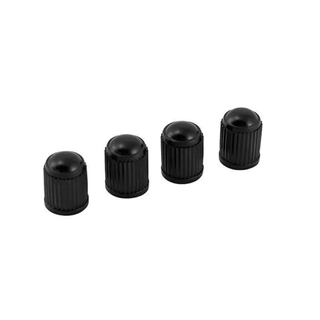 20Pcs Black Universal Plastic Type Wheel Dust Valve Caps for Car Bike Cycle A FE