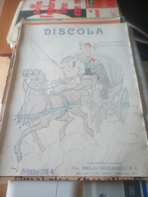 Spartito Musicale: Discola - Edizione Gennarelli - Napoli - Rarissimo!!!
