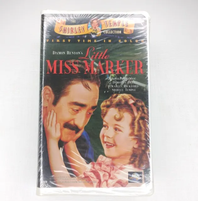 Little Miss Marker VHS 1996 Universal Shirley Temple Colorized New