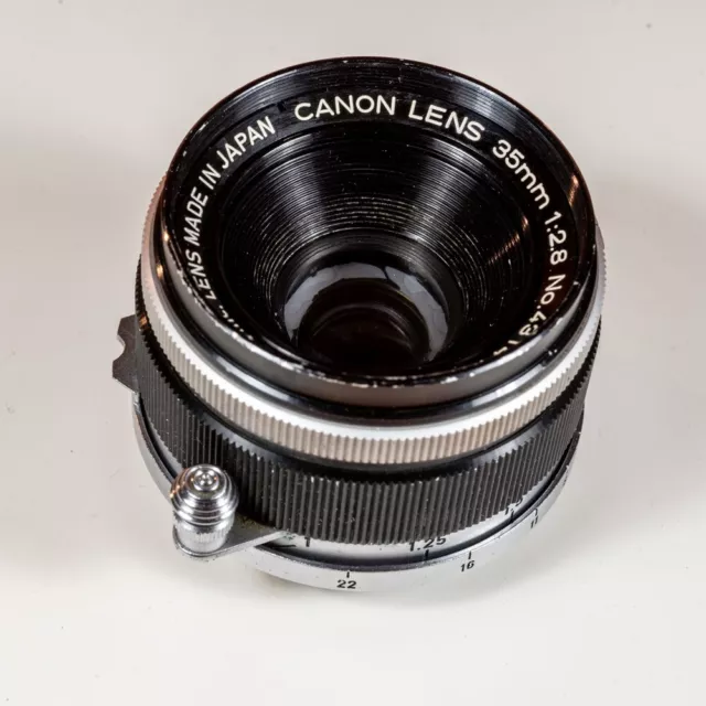 Canon 35mm f/2.8 MF Lens L39 LTM Leica Screw Mount