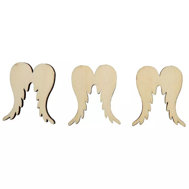 26x Flügelstreuer Legno Natura, 5cm x 4,4cm D 0,5cm, Ali, Spargipepe