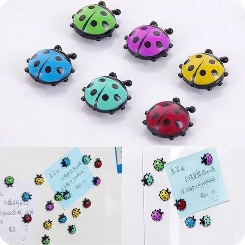 6 pegatinas magnéticas creativas para refrigerador mini imanes Ladybug