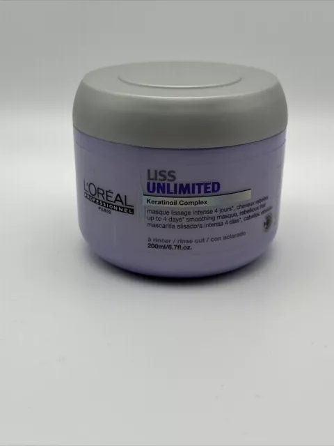 L'Oréal Professional Liss Unlimited Smoothing Masque Keratinoil Complex - 6.7 oz