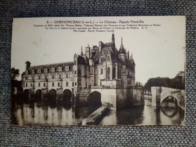 Cpa Chenonceau Le Château