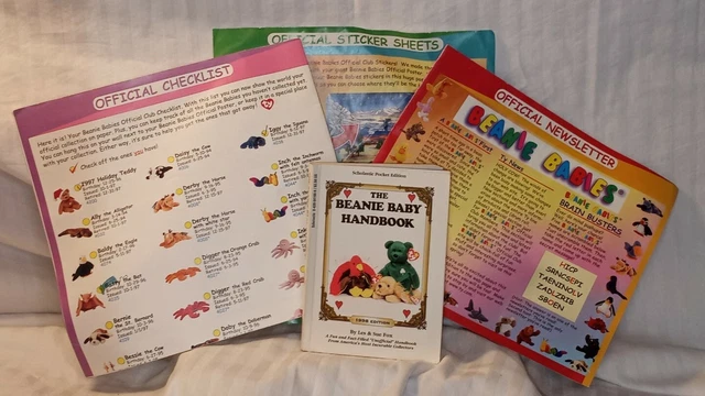 TY beanie baby handbook 1998 edition scholastic pocket by lee and sue fox bonus 