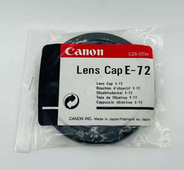 Canon Lens Cap E-72mm Snap-On Objektivdeckel Deckel Ø 72mm Filtergewinde #1014