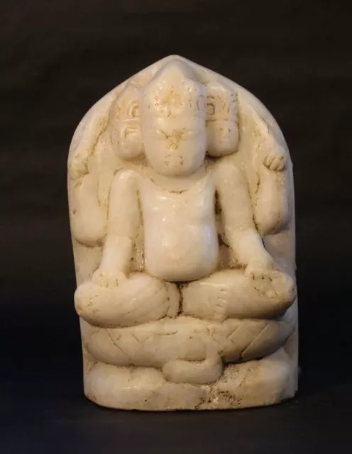 18-19thc Hindu marble temple statue of Brahma