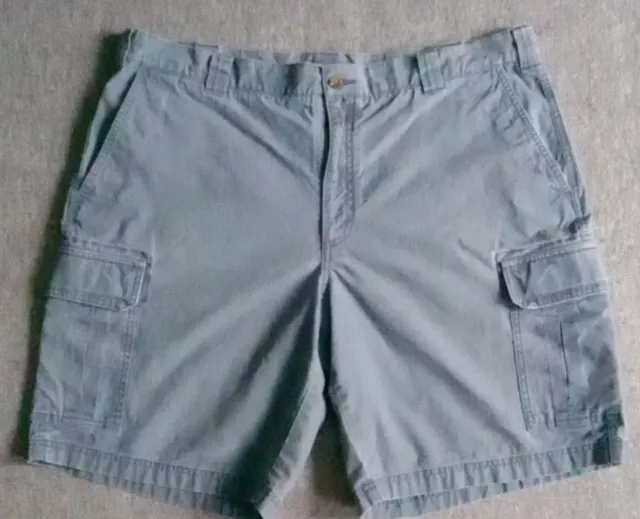 Pantalones cortos de carga LL Bean Tropic peso azul ajuste natural varios bolsillos para hombre 40