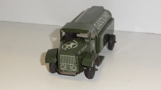 Ancien Jouet Camion Benne Tôle Mécanique – Wimmer HWN – Années 50 – TBE – Allemagne