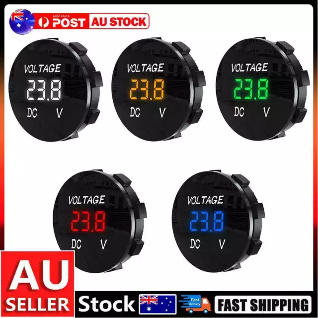 D3 LED Display Digital Panel Voltmeter Voltage Meter for 12-24V Car Motorcycle A
