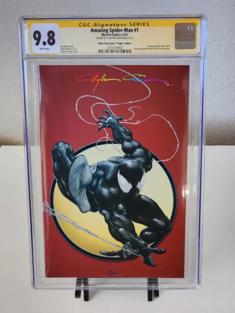 Amazing Spider-Man #1 Clayton Crain Virgin Variant CGC 9.8 SS Infinity Signed