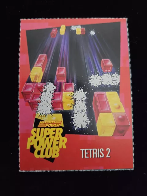 Nintendo Power Super Power Club Magazine Card  #104 Tetris 2