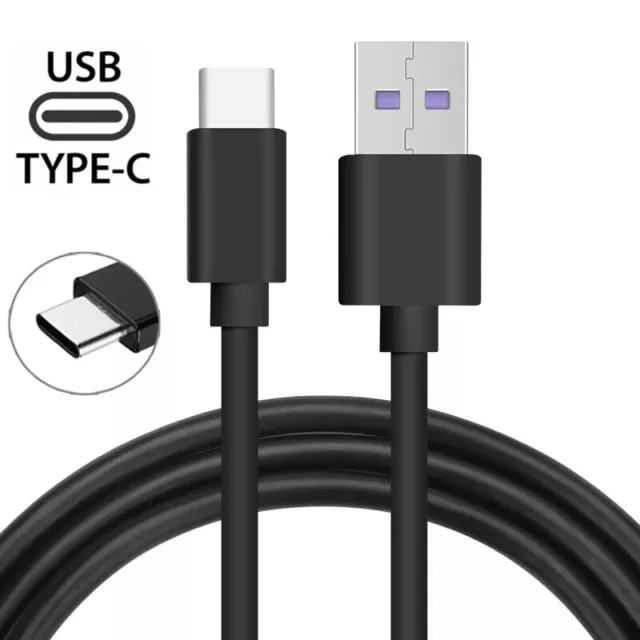 TYPE C USB-C Schnell Ladekabel Kabel Sync Für Samsung HUAWEI Black Fast Charging