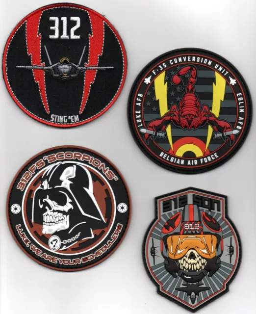 USAF 312th Fighter Squadron F-35 New Belgian Sqn @ Luke AFB patches on ve/cro