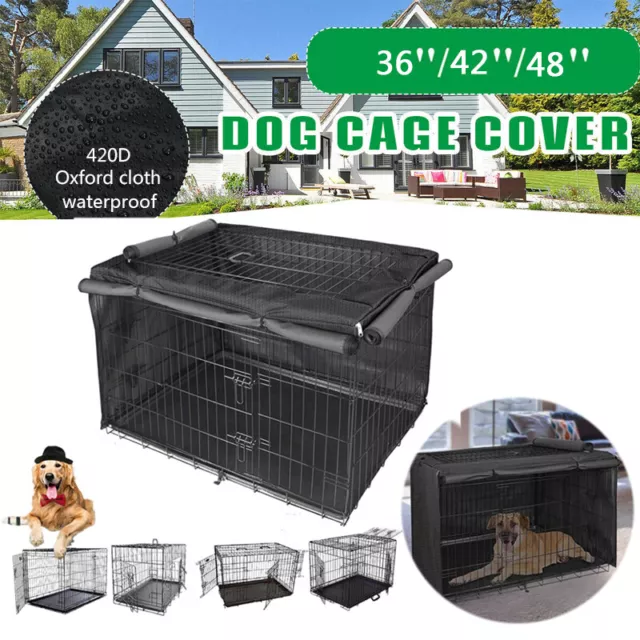 36/42/48 inch Dog Crate Cover Waterproof Thickened Oxford Cloth Dog Cage Cover