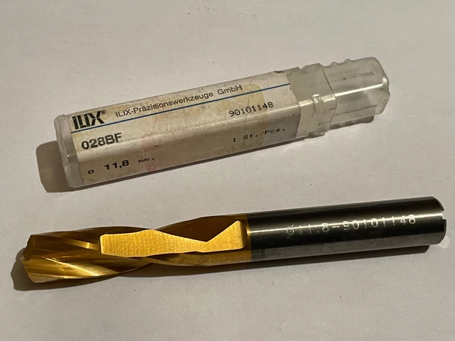 1pc CARBIDE DRILL ILIX D11.8 Ø11.8 L105mm WITH COOLANT HOLES