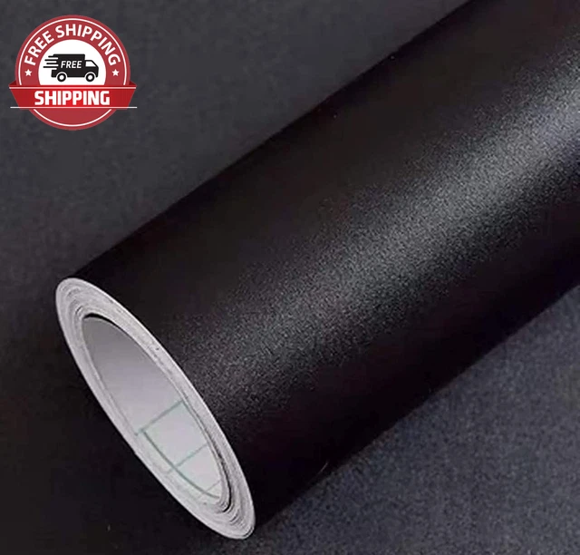 120" Matte Black Contact Paper Peel and Stick Wallpaper Removable Contact Paper