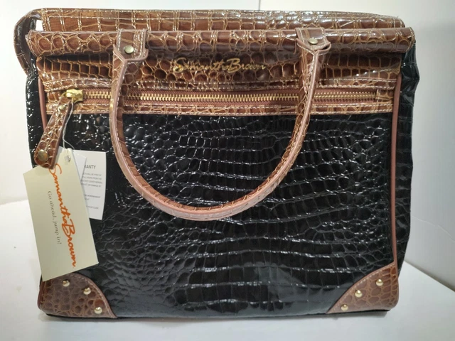 Samantha Brown Carry On Croc Black And Brown NWT