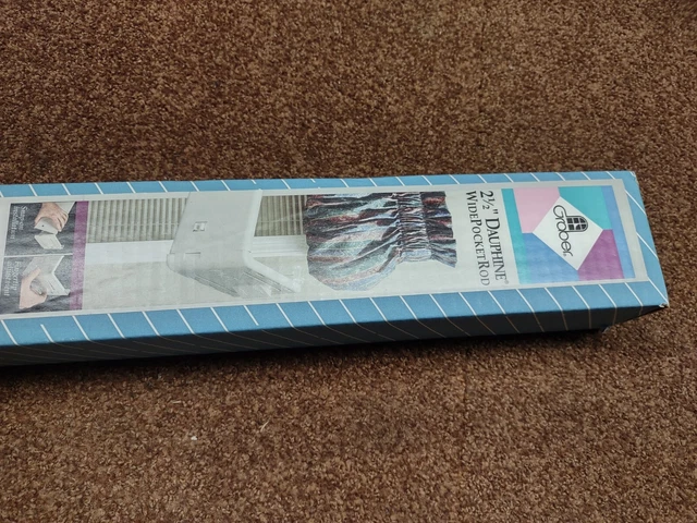 Graber 2.5" Dauphine Rod - Flat Valance Rod 84-156" 4-6½" Projection