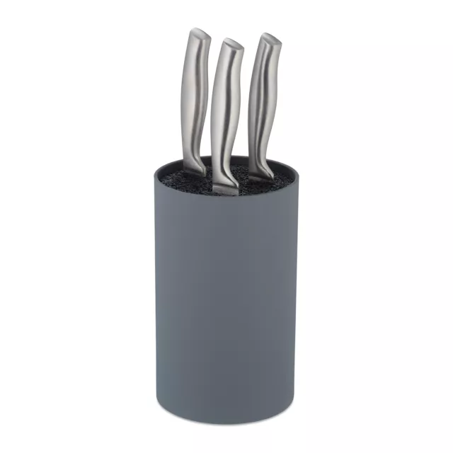 CEPPO PORTACOLTELLI BLOCCO coltelli vuoto accessorio cucina grigio