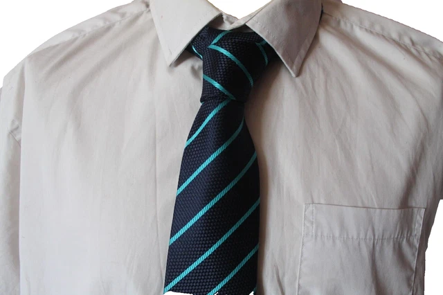 Cravate slim bleue Yves Dorsey - Prêt-à-Porter