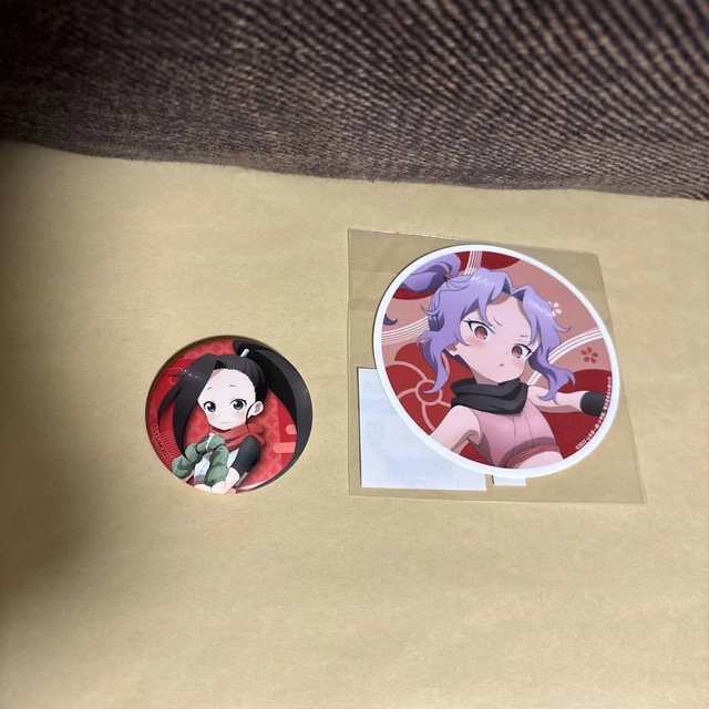 KUNOTES BAKI THE Grappler'S Chest Can Badge Sticker Tsubaki Grappler