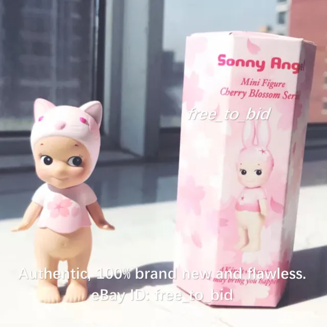SONNY ANGEL Cherry Blossom Series 2019 Calico Cat Mini Figure Opened Blind Box