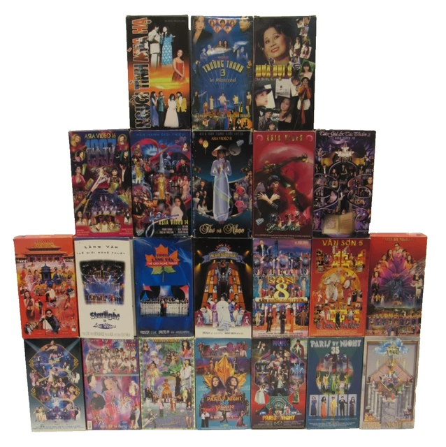 LOT OF 22 VHS Paris By Night Asia Video Vietnamese Music Video Thuy Nga Van Son