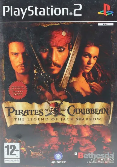 Sony PlayStation 2 PS2 PIRATES OF THE CARIBBEAN PAL Game No Manual *Pre-Owned #B
