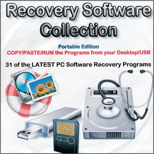 Data Recovery Software Collection 31 BEST Program Easy Use Portable Computer