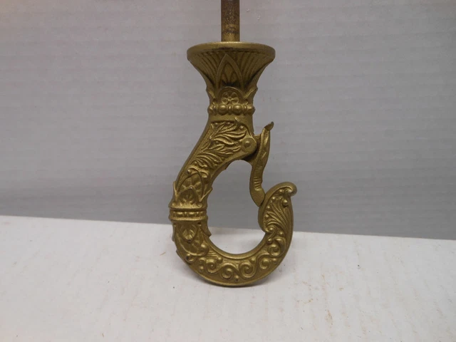 Vintage Victorian Eastlake? Cast Iron Hook Plant Light With Latch