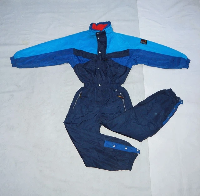 BRUGI VTG 90s Mens All in One Thermal Ski Suit,IT48,UK16/38,F48,Multic.