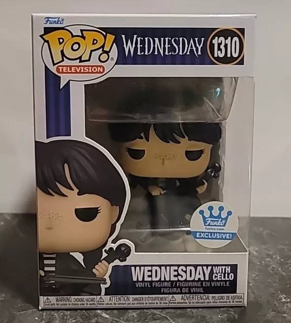 POP! Television Wednesday w/ Cello Funko Shop Exclusive #1310 -NEW & AUTHENTIC