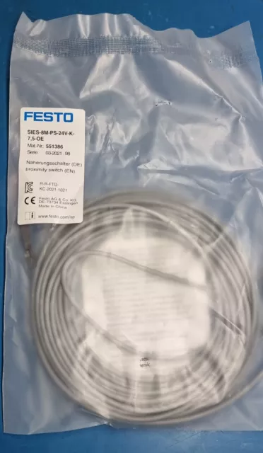Festo Proximity sensor - SIES-8M-PS-24V-K-7,5-OE