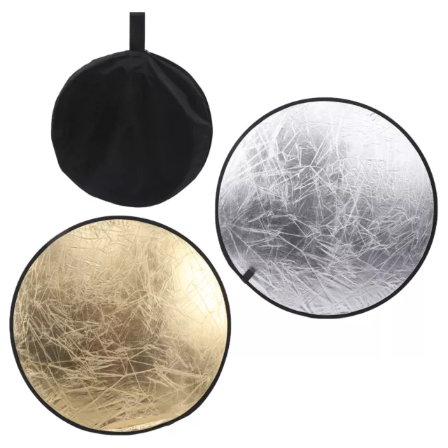 80cm / 31.5in 2 In 1 Gold And Silver Photography Lighting Reflector Collaps TOH