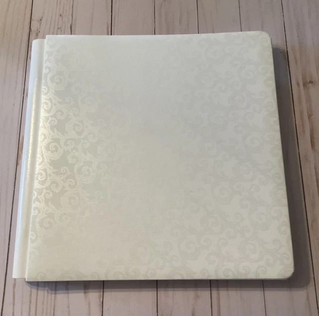 Álbum Creativ 12x12 en relieve blanco ~ álbum Creative Memories 12x12