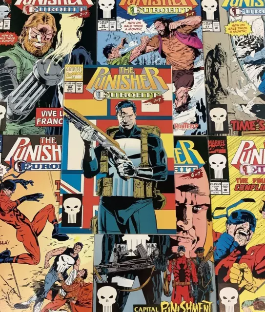 Punisher #64-70 Eurohit Parts 1-7 Comic Book Lot Full Storyarc 1992 Tarantula
