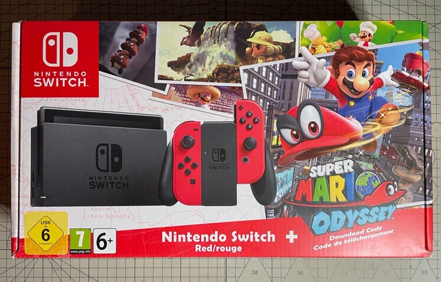 Ninentdo Switch Super Mario Odyssey Edition, code téléchargement jeu.